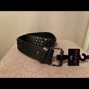 BodyRage Black Studded Belt